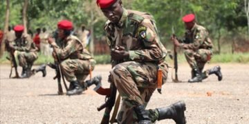 Les nouveaux soldats des FACA formés par les Russes