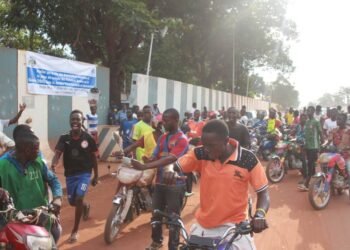 La manifestation devant le siège de la Minusca contre le dialogue avec les criminels