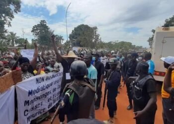 Une manifestation contre la MINUSCA et la RFI