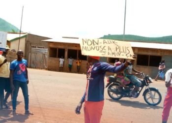 Manifestations de jeunes au nord de Bangui contre la MINUSCA