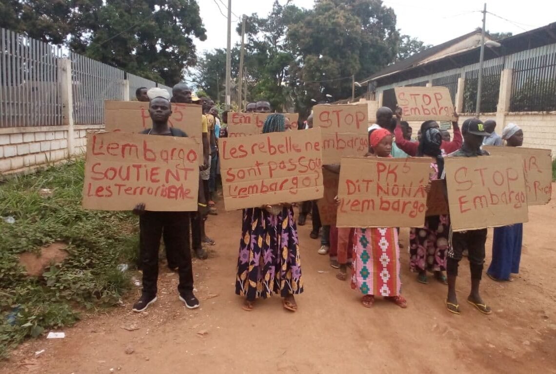 LE PEUPLE CENTAFRICAIN EST PLUS QUE JAMAIS UNI POUR LA LEVÉE TOTALE DE L’EMBARGO, QUI REPRESENTE UN VERITABLE OBSTACLE AU RETOUR DEFINITIVE DE LA PAIX EN RCA