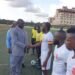 RCA-Football: le ministre de la Jeunesse et des sports Aristide Reboas assisté au match de football de la ligue