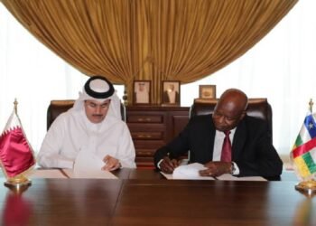 Lors de la signature de l'accord entre les deux parties