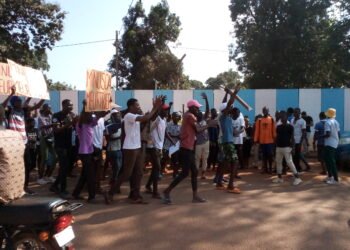 Encore une manifestation contre la MINUSCA a eu lieu à Bangui