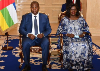 Présentation traditionnelle des vœux de Nouvel An des corps constitues de l’Etat au couple Présidentiel Faustin et Brigitte Touadéra