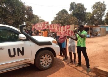 Encore une action « Stop MINUSCA » a eu lieu à Bangui