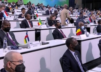 Intervention de Président Touadera au 6eme sommet UE-UA au sujet de la paix, de la sécurité et de la gouvernance