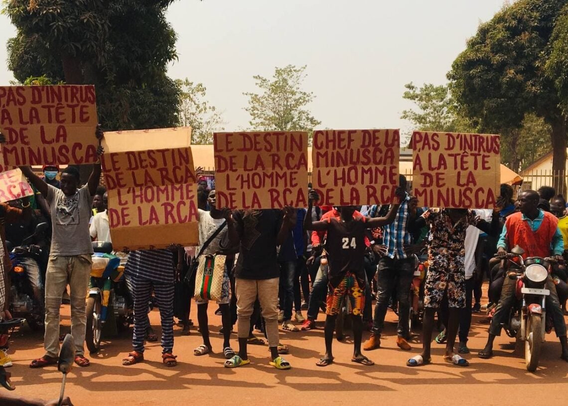 Manifestation à Bangui pour la nomination d&rsquo;un Centrafricain à la tête de la Minusca
