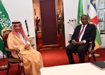 Le Président TOUADERA a eu une rencontre avec une délégation saoudienne