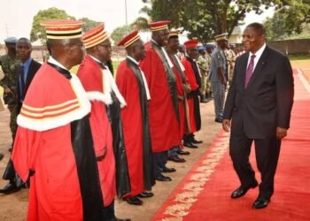 Président TOUADERA a présidé la cérémonie de la prestation de serment du Substitut international du Procureur Spécial de la CPS, le Magistrat BASSEM CHAWKY