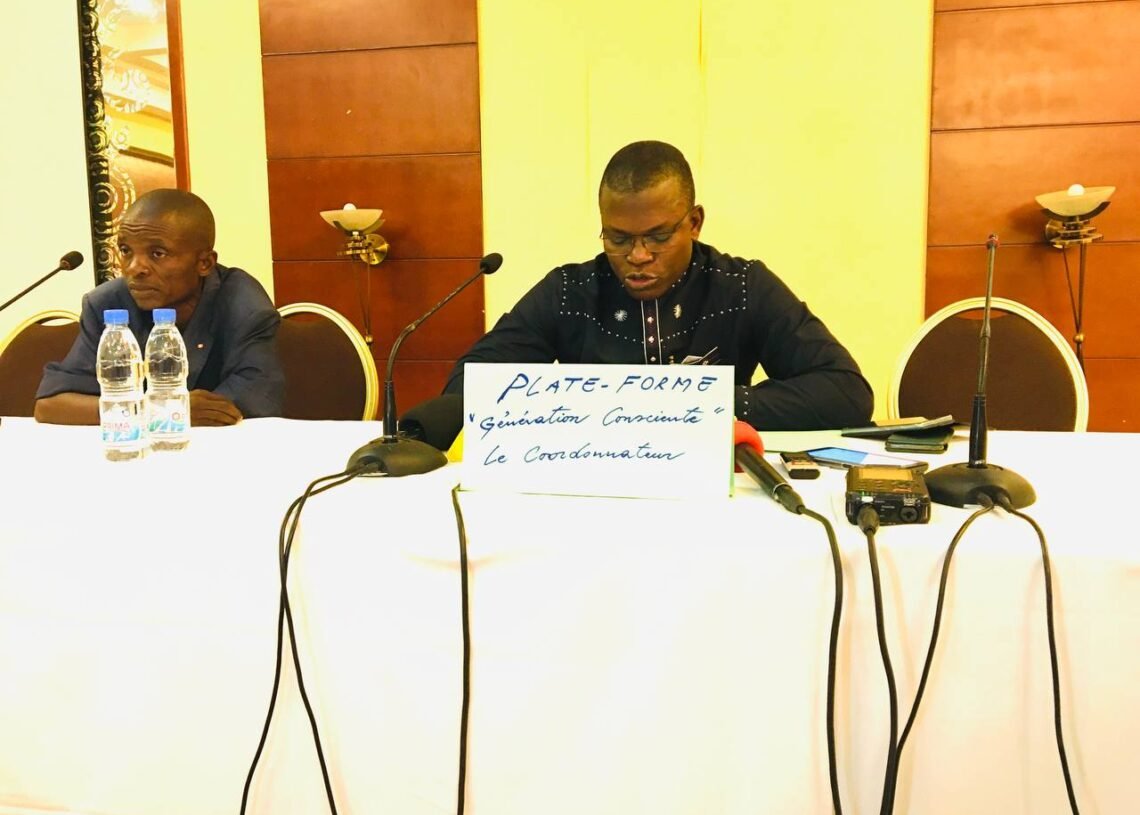 L’association génération consciente organise un presse de conférence pour le lever de l’embargo en RCA