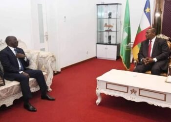 Touadéra avec les dirigeants de banque BGFI discutent des moyens de développer le pays