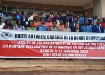 Un atelier sur la vulgarisation de la loi portant déclaration de patrimoine en Centrafrique