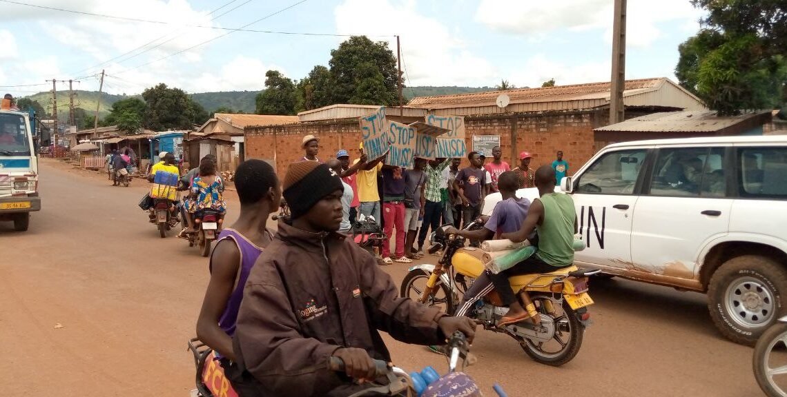 Manifestation « STOP MINUSCA » à Bangui