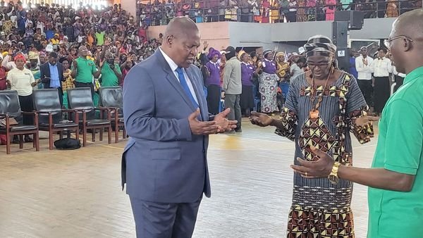 Le couple présidentiel a participé à la cérémonie d’action de grâce de fin d’année