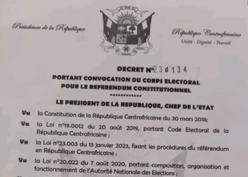 Décret présidentiel sur le référendum constitutionnel
