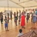 Une danse pour la paix présentée par les enfants centrafricains et russes à la maison russe à Bangui