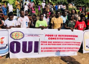 Bimbo, la deuxième étape de la campagne du Président TOUADERA pour le Référendum constitutionnel du 30 juillet 2023