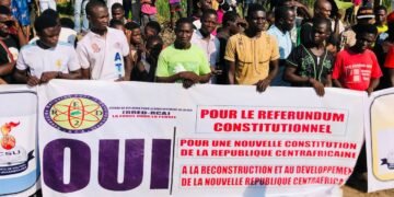 Bimbo, la deuxième étape de la campagne du Président TOUADERA pour le Référendum constitutionnel du 30 juillet 2023