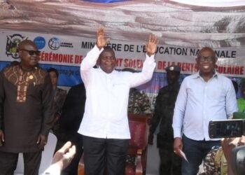 Faustin Archange Touadéra a présidé le lancement officiel de la rentrée scolaire 2023/2024 à Bossembélé