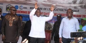 Faustin Archange Touadéra a présidé le lancement officiel de la rentrée scolaire 2023/2024 à Bossembélé