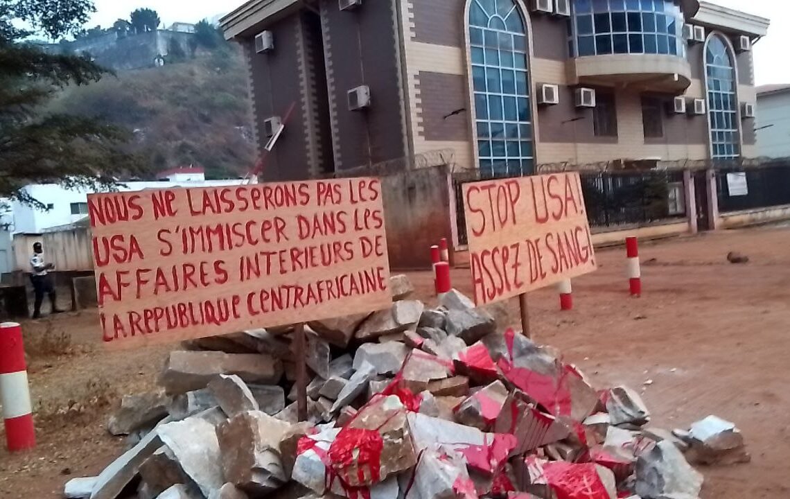 Protestation contre la présence d’ONG américaine à Bangui