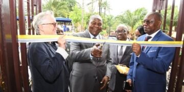 Ceremonie de remise des bâtiments réhabilités de l’inspection générale de l’armée nationale a eu lieu à Bangui en présence du Président Touadera