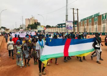 Une mobilisation de masse en soutien aux FACA et au Président Touadera a eu lieu à Bangui