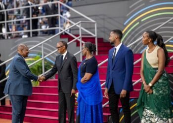 Le Président TOUADERA a participé à la cérémonie de prestation de serment de son homologue rwandais Paul KAGAME