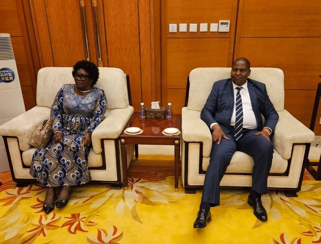 Le couple présidentiel Touadera est arrivé à Pékin pour le sommet Chine-Afrique 2024