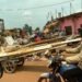 Le déguerpissement des commerçants sur les chaussées du marché de Km5 à Bangui