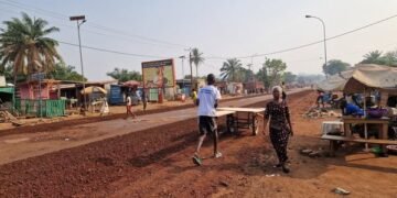 La bonne exécution des travaux de réhabilitation des routes dans la ville de Bangui