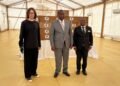 La Maison russe à Bangui fait un don de médicaments au ministère de la santé en présence du Président Touadéra