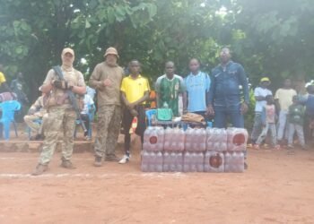 Match amical entre l’équipe locale de « Grimari » et les visiteurs de « Sibu » a eu lieu à Grimari