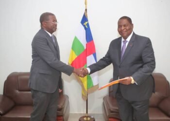 Le vice-président du Gabon a rendu une visite au Président TOUADÉRA