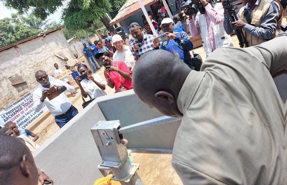 Deux nouveaux points d’eau inaugurés par la Russie à Bangui