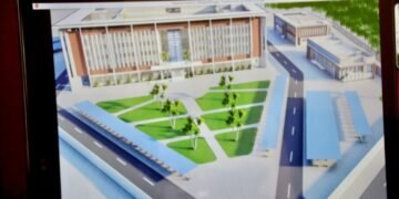 Pose de première pierre du futur immeuble du Ministère de la Défense Nationale et de la Reconstruction de l’Armée