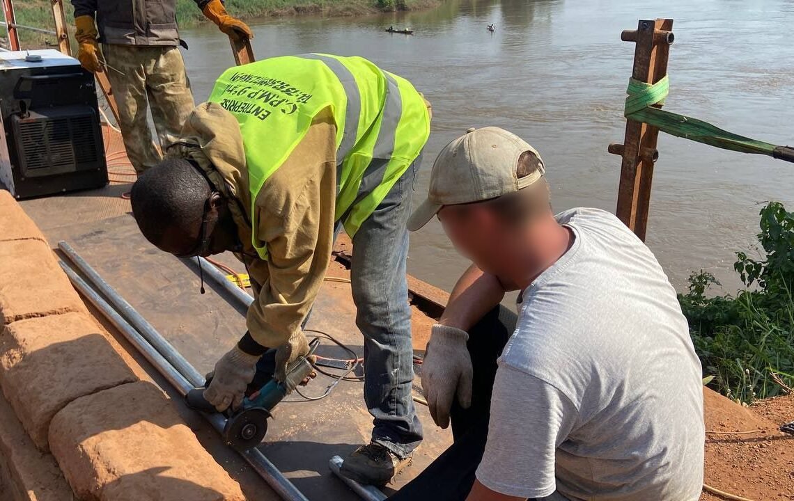 Le pont PK9 fait l’objet d’une opération de rehabilitation par les instructeurs russes
