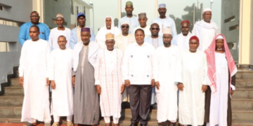 Le président de la République a reçu la délégation du Conseil islamique Centrafricain