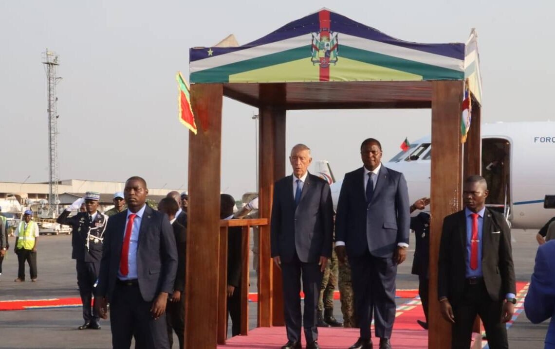 Le Président de la République du Portugal est arrivé à Bangui