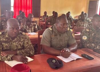 Les officiers FACA formés au maintien de l’ordre au camp Kassai