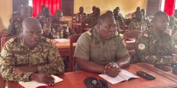 Les officiers FACA formés au maintien de l&rsquo;ordre au camp Kassai