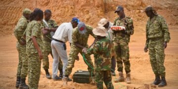 Des tonnes de munitions non utilisables détruits au PK 39 axe Boali