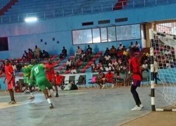 Le 3ème tour des rencontres de la ligie de Bangui de handball sur le terrain de l’INJS