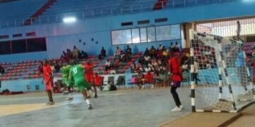Le 3ème tour des rencontres de la ligie de Bangui de handball sur le terrain de l’INJS