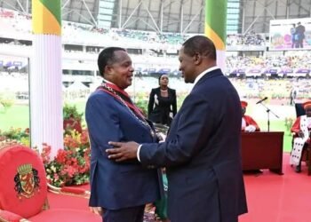 Cérémonie de prestation de serment et installation officielle du Président congolais réélu, Denis Sassou N’Guesso, en présence du Président centrafricain